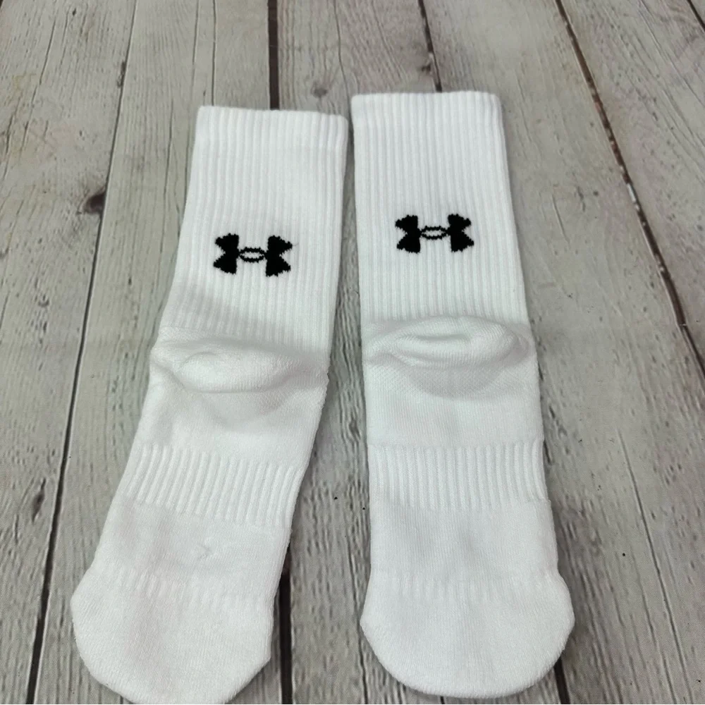 NWT under armour UA training cotton blend crew socks womens 4-6 UNISEX